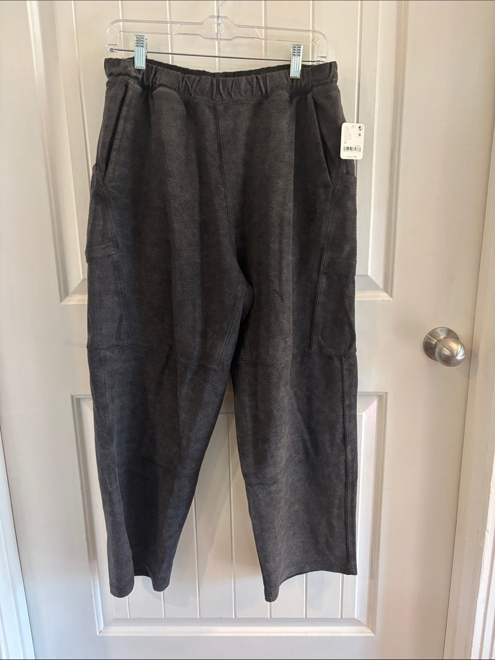 Free People Charcoal Gray Cozy Sweatpants